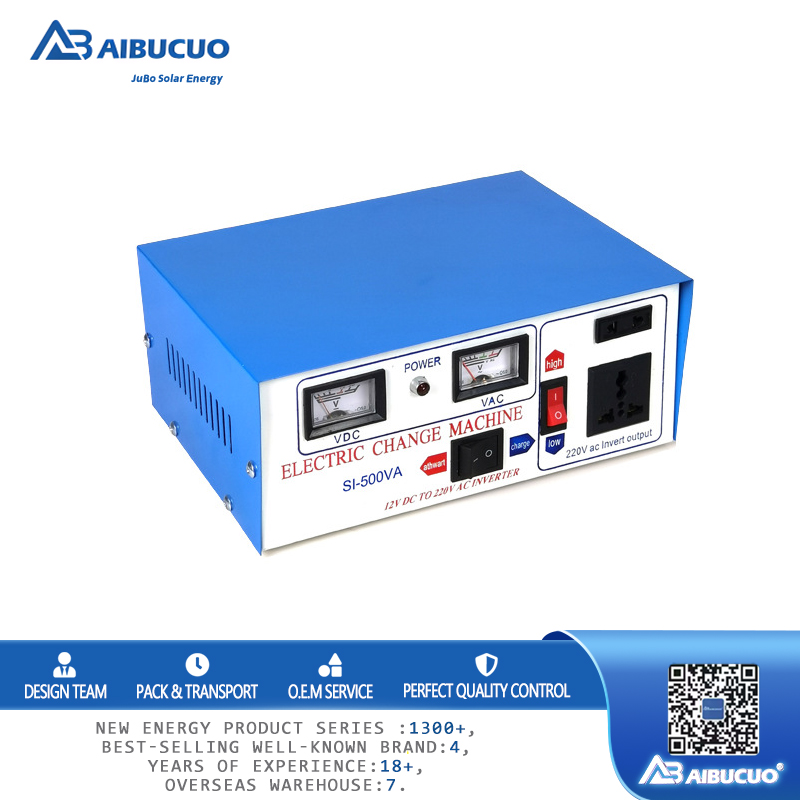 AIBUCUO巨舶供应12v转220v双表逆变器大功率逆变器户外电源转换器