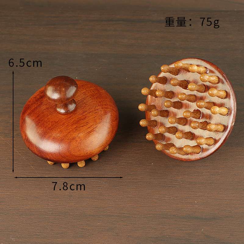 Beauty care, makeup, beauty tools, air cushion comb, wooden comb, small massage comb, hair comb, comb care products, 28-tooth fine-tooth massage comb, meridian brush, sandalwood comb detail image 7