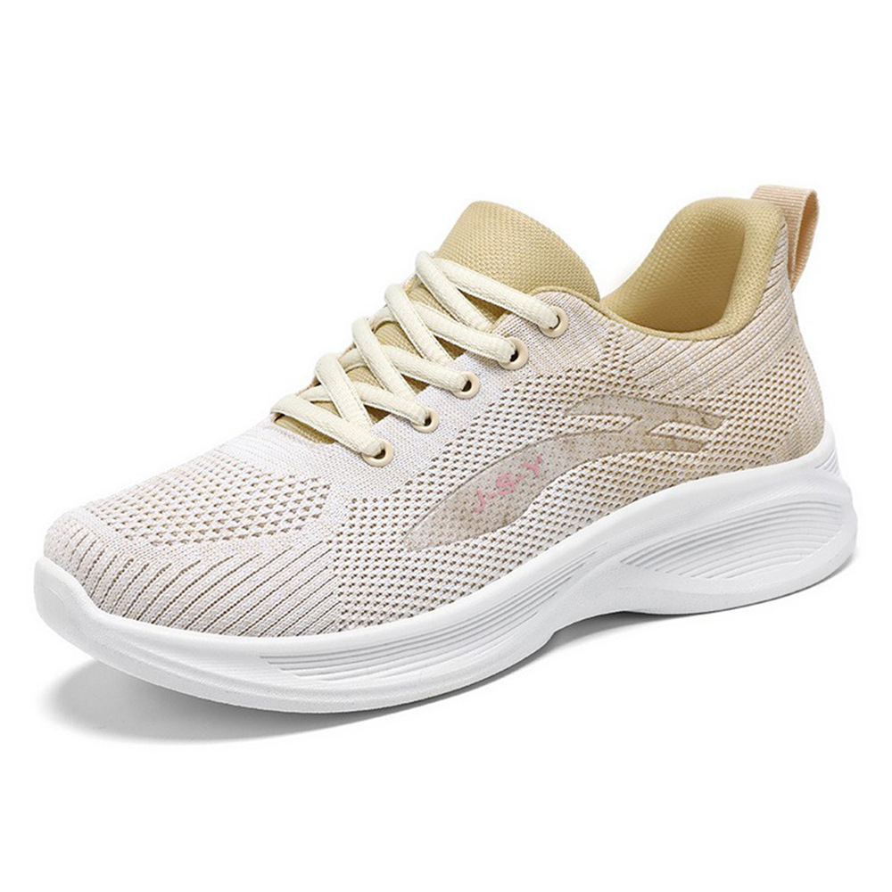 Women's running shoes 2025 Casual soft-soled sports shoes breathable single shoes flying mesh shoes wholesale and consignment sports shoes Item Picture