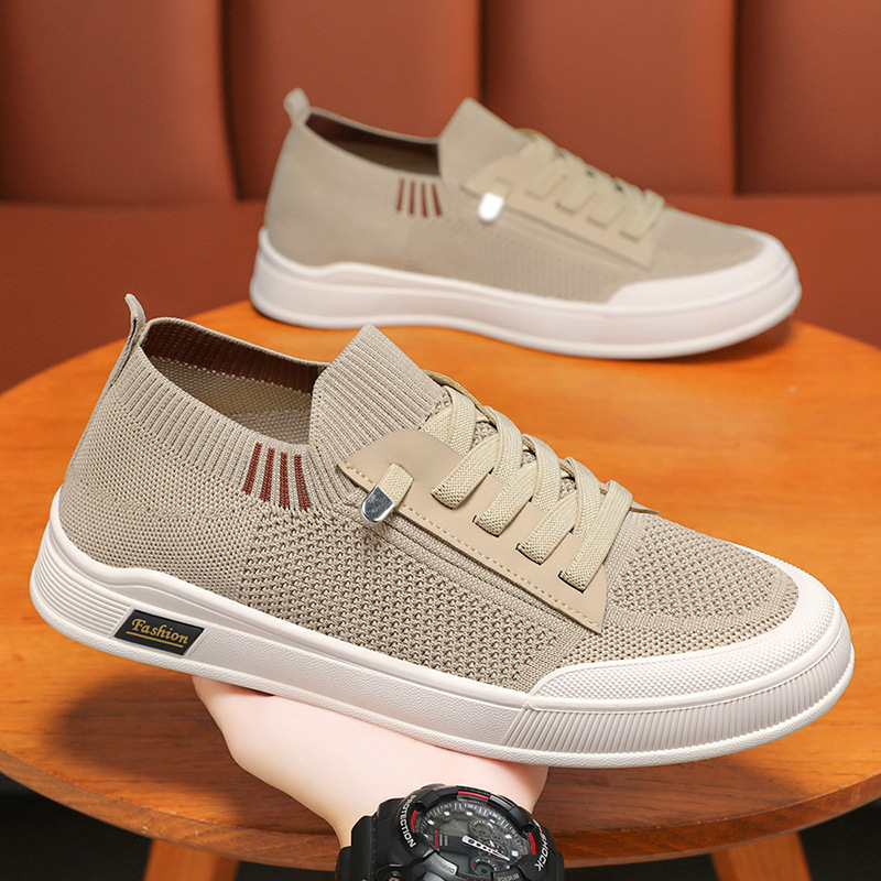 Wholesale of new Korean men's shoes for autumn 2025, solid color casual canvas shoes, cross-border consignment, breathable single shoes full figure