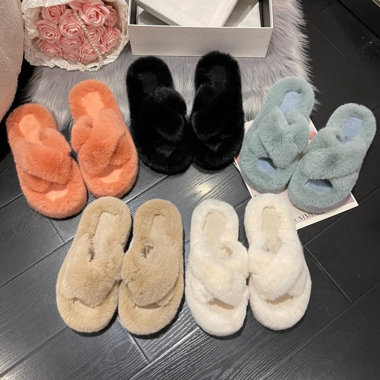 MAO MAO Slippers for women's outerwear 2025 new Korean style ins trendy shoes for autumn and winter home use cotton slippers in stock from the manufacturer Application Scenario