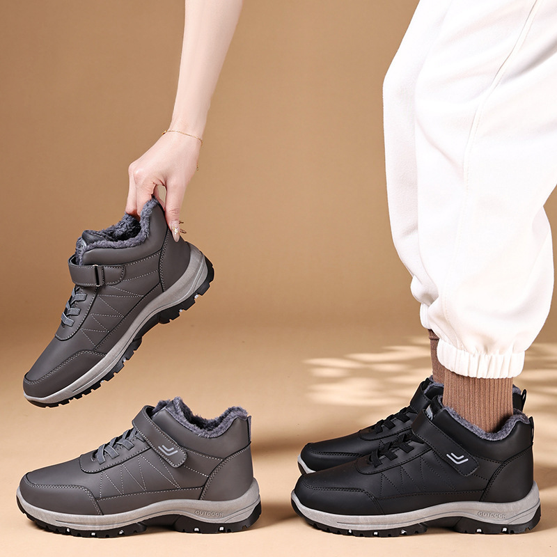Cotton shoes 2025 Winter outdoor sports cotton boots with thickened plush lining for warmth couple casual walking snow boots Application Scenario