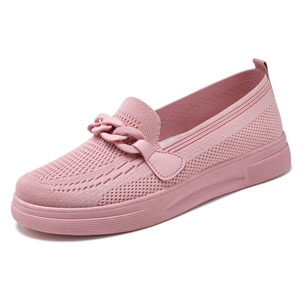 Shoes Women 2025 New style foreign trade women's shoes Comfortable Flying Woven Mom shoes, one-step comfortable cross-border women's single shoes Item Picture