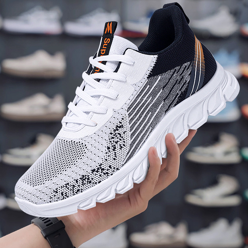 Men's sports shoes 2025 autumn new foreign trade men's shoes, one-piece consignment, lace-up running shoes, fashionable and trendy shoes for men details Picture