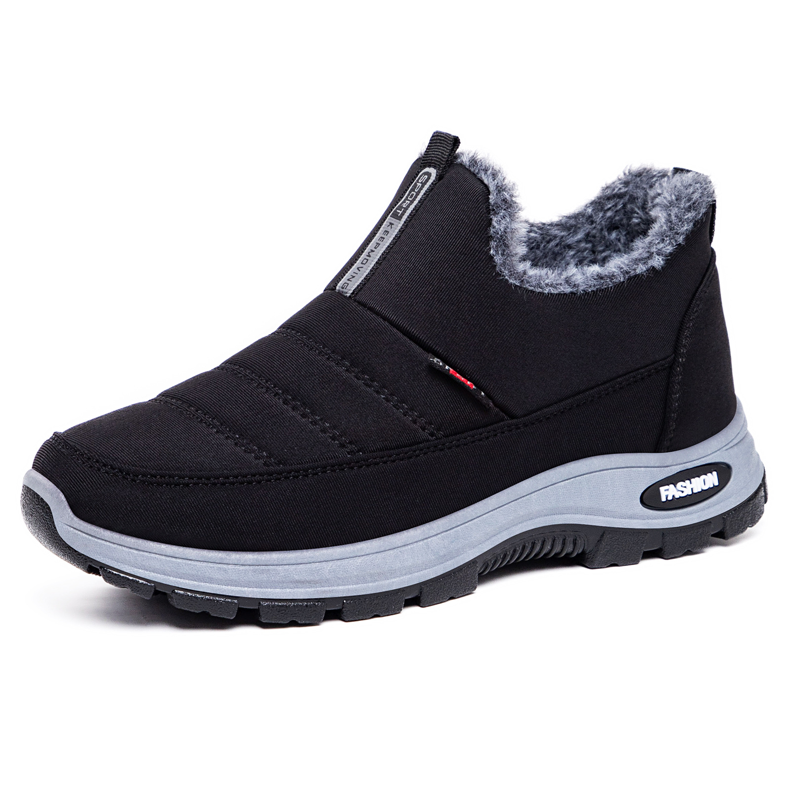 Women's shoes, cotton shoes, winter new style, fleece and thickened, versatile snow boots, cross-border casual shoes, one-foot couple cotton boots Item Picture