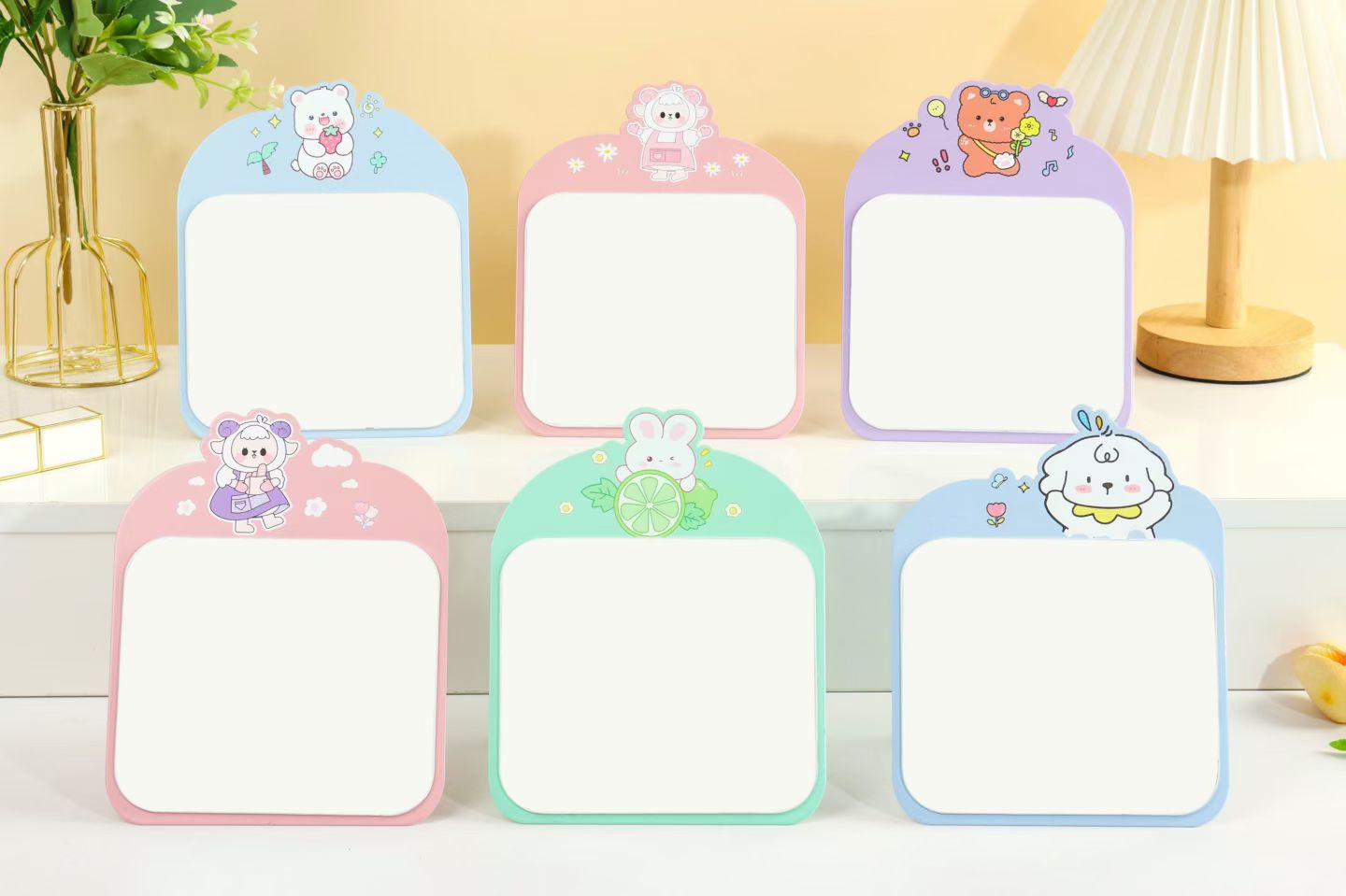 进口流沙化妆镜小镜子LED镜卫浴镜便携化妆镜子面镜子美容镜子