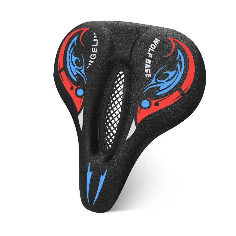 Factory direct sales of bicycle seat covers, thickened silicone shock-absorbing saddle covers, unisex mountain bike riding accessories pic 7