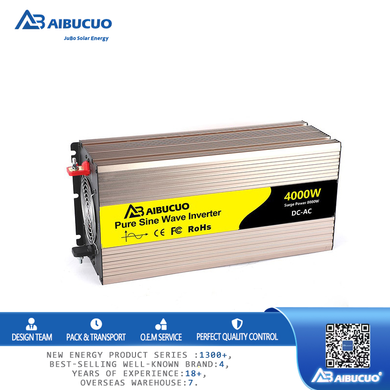 AIBUCUO Jubo high-quality pure sine wave inverter for vehicles, 4000W vehicle power converter inverter