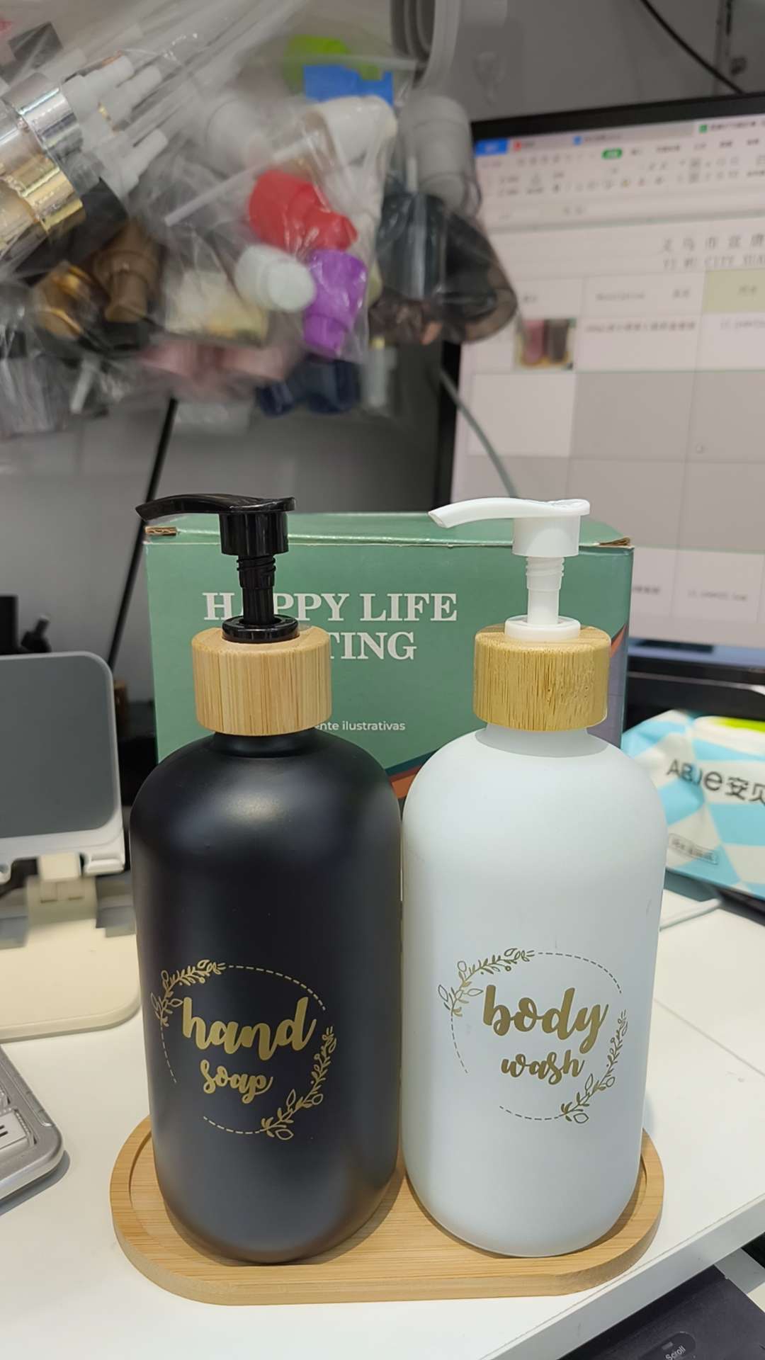 Glass bottles, glassware, hand sanitizer bottles, daily necessities, daily necessities Specification image