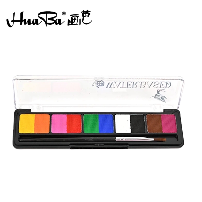 画芭Huaba 跨境拼色水性脸彩 色彩鲜艳易擦除 儿童节万圣节圣诞节舞台表演npc妆 必备