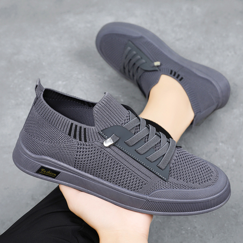 Wholesale of new Korean men's shoes for autumn 2025, solid color casual canvas shoes, cross-border consignment, breathable single shoes details Picture