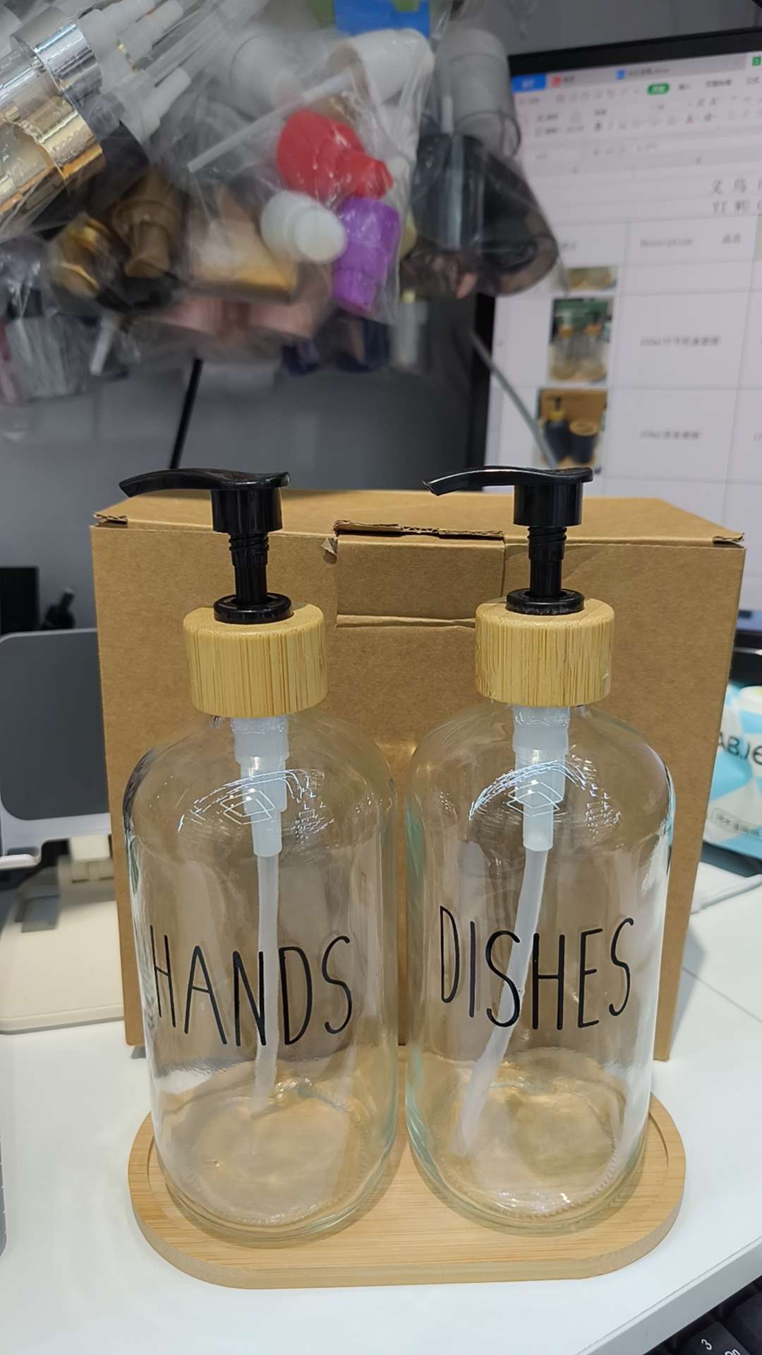 Glass bottles, glassware, hand sanitizer bottles, daily necessities, daily necessities details Picture