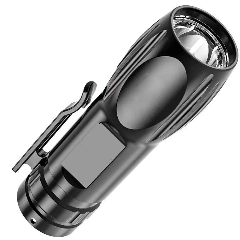 Powerful flashlight, USB charging, home lighting, LED ultra-bright high-power high beam lamp, mini portable small flashlight Item Picture