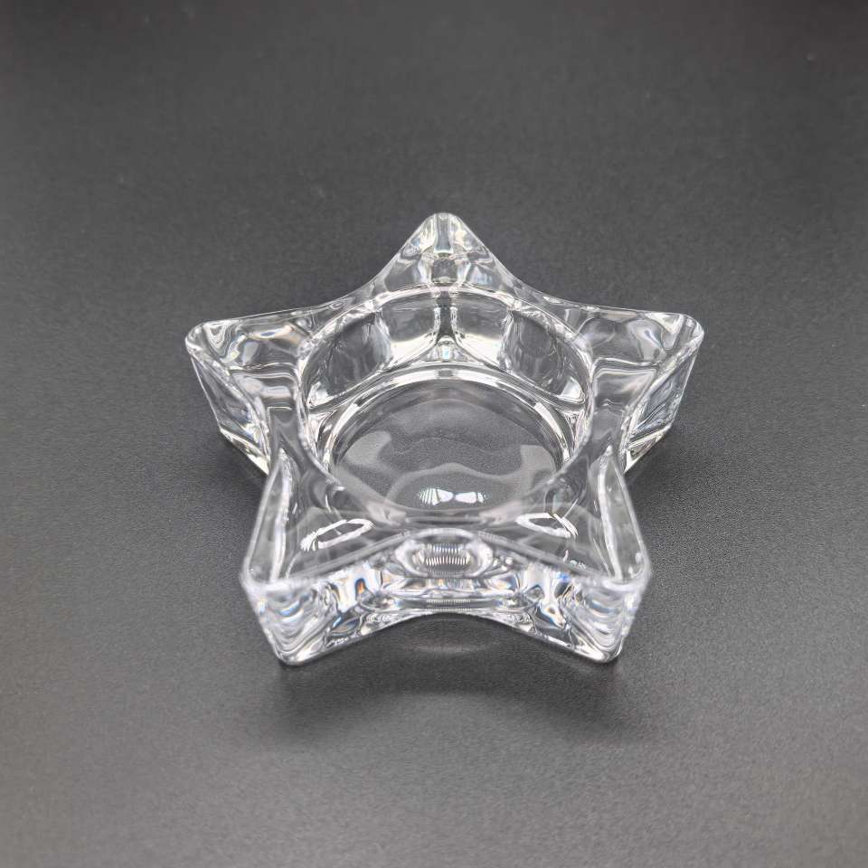 工艺品礼品架香薰烛台 玻璃装饰器皿 时尚造型烛台 五星烛台 花瓣烛台 四方烛台 钻石烛台产品图