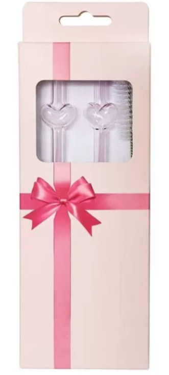 日用百货吸管，爱心管独立包装，适用餐具装饰用品