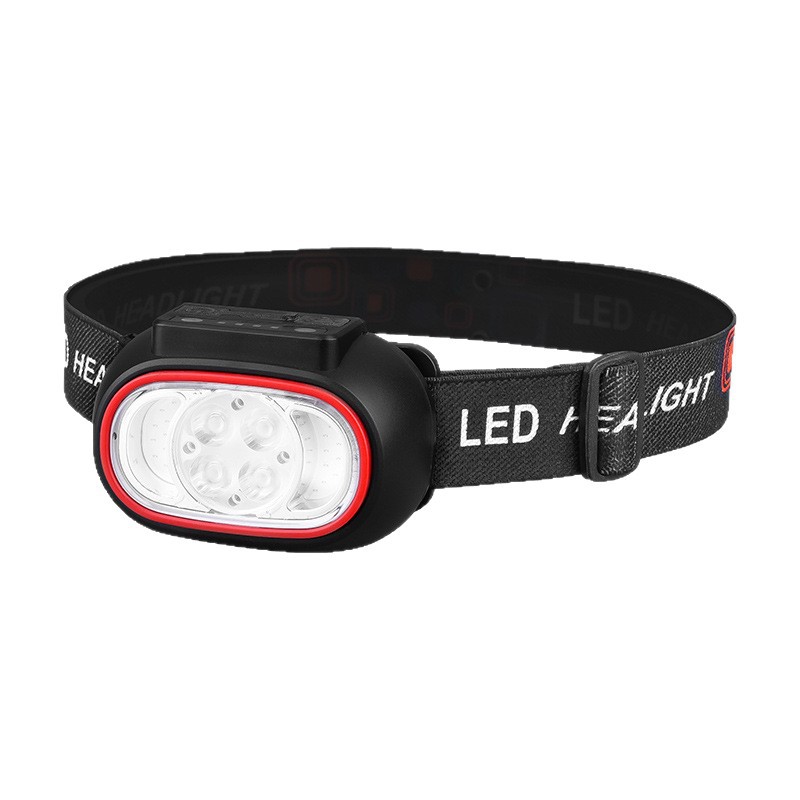 led sensor headlamp, outdoor strong light, long battery life, lithium battery, outdoor special night fishing lamp, head-mounted lighting, flashlight Item Picture