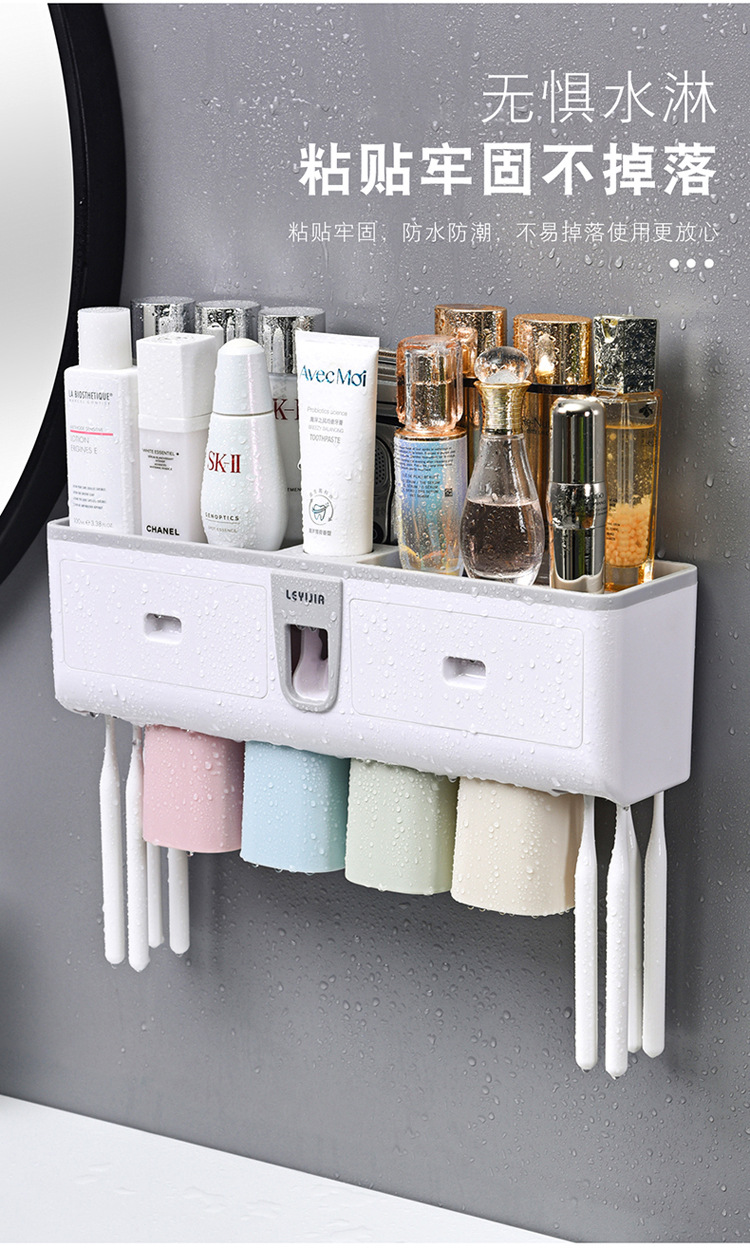 Пятидверный держатель для зубных щеток, туалет для чистки зубов, зубная щетка для полоскания рта без перфораций, набор для сбора пожертвований pic 12