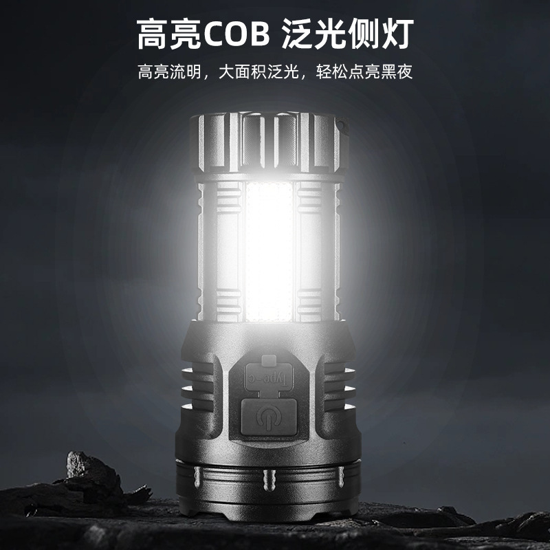 New high-intensity flashlight, long-range outdoor multi-functional portable magnetic suction ultra-bright mini long-lasting tactical flashlight pic 4