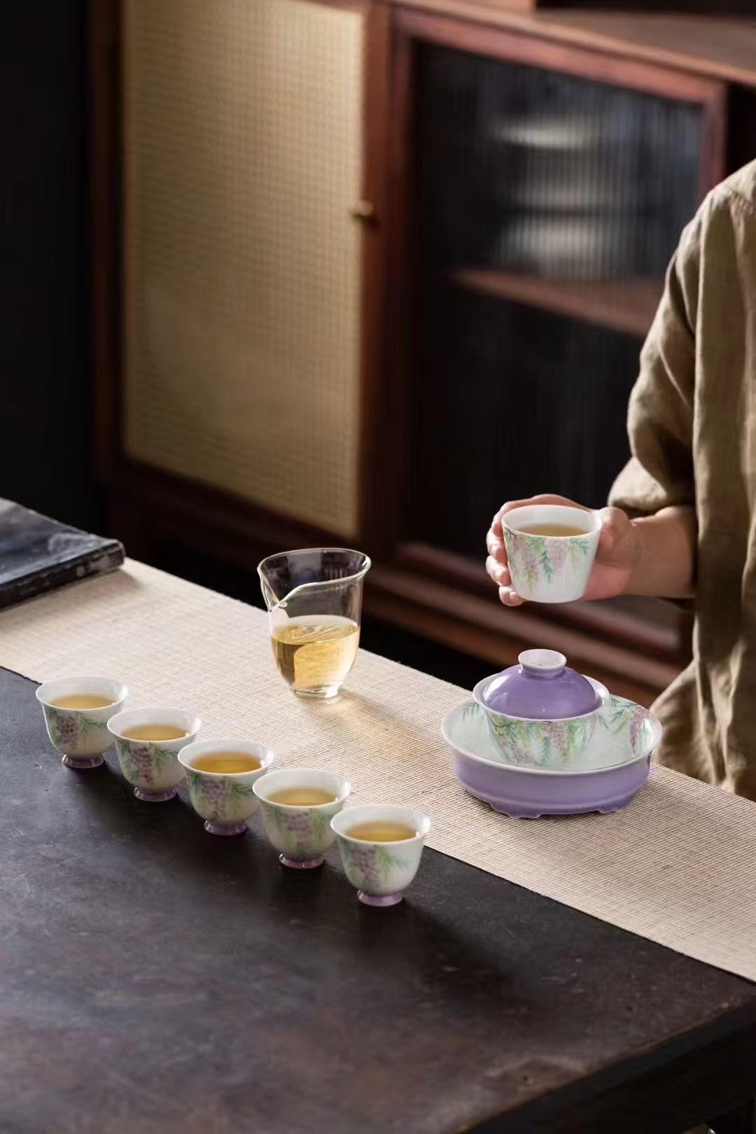 茶具/茶具套装/玻璃茶具/福茶具/商务礼品白底实物图