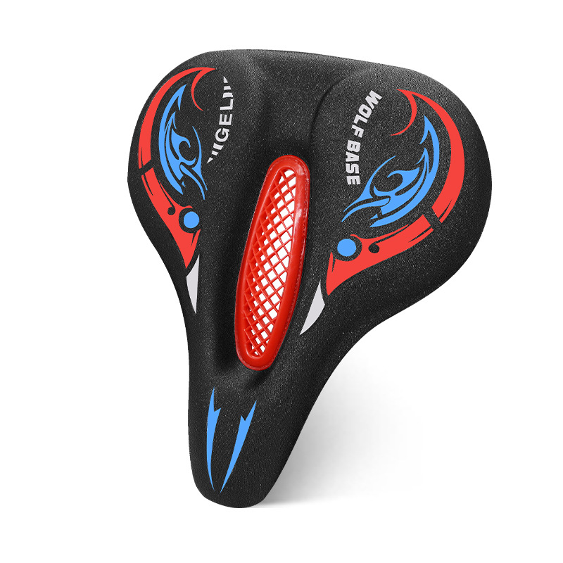 Factory direct sales of bicycle seat covers, thickened silicone shock-absorbing saddle covers, unisex mountain bike riding accessories pic 5
