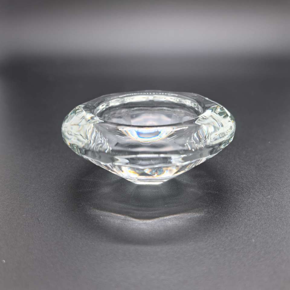 工艺品礼品架香薰烛台 玻璃装饰器皿 时尚造型烛台 五星烛台 花瓣烛台 四方烛台 钻石烛台细节图