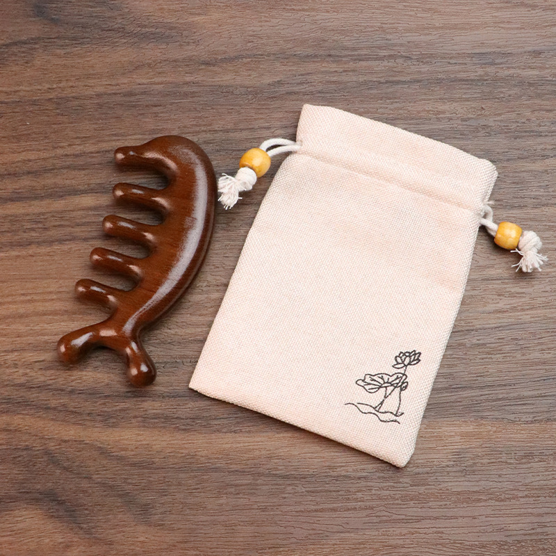 Beauty care, makeup, beauty tools, air cushion comb, wooden comb, small massage comb, hair comb, portable air cushion comb, sandalwood comb, massage comb, meridian comb detail image 13