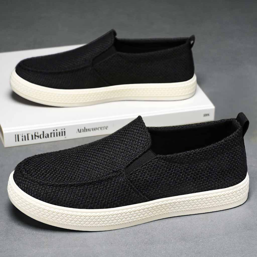 Old Beijing cloth shoes for men's autumn casual shoes, driving shoes, one-step walking, breathable soft soles, not tiring to the feet men's shoes wholesale Specification drawing