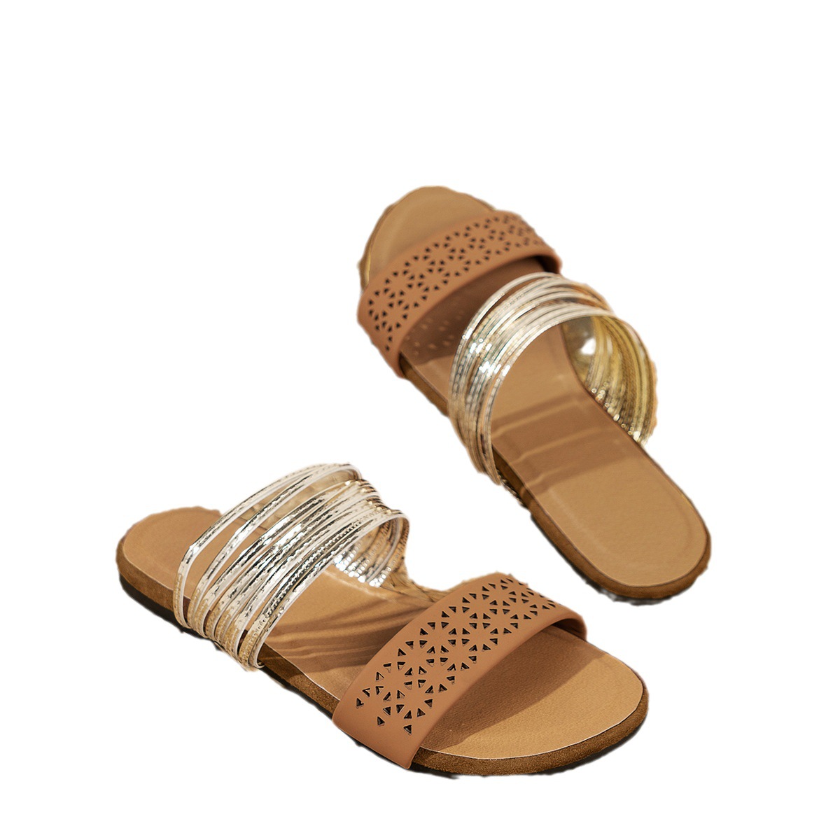 2023 New AliExpress wish Amazon flat women's sandal style Women's shoes 43 export large size slippers for women Item Picture