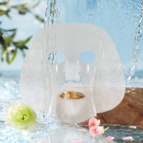 Plant fiber textured water thread mask hydrates, moisturizes, nourishes the skin, brightens the skin, reduces wrinkles, and rejuvenates the skin with hyaluronic acid pic 1