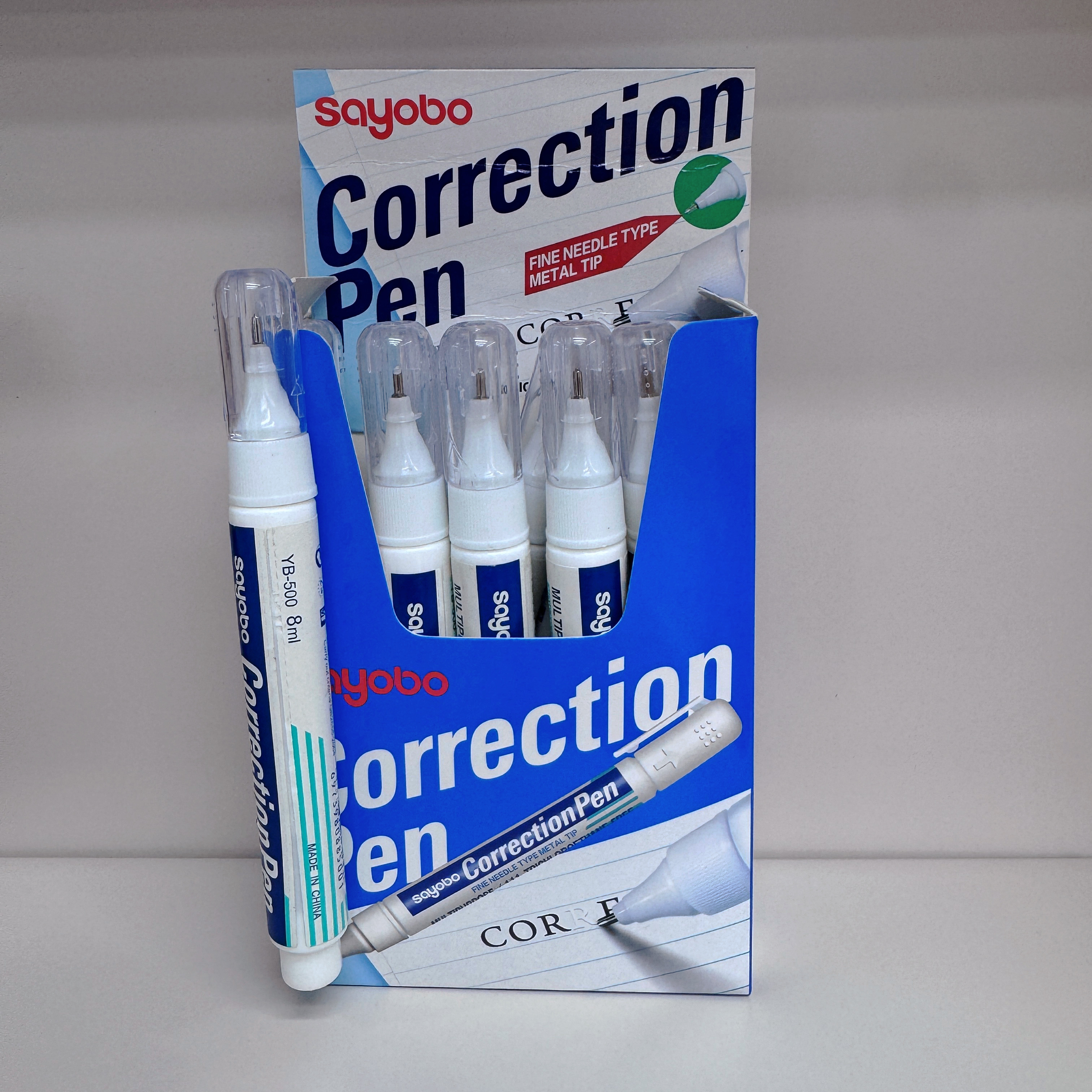 YB-500 high-quality English version correction fluid 8ml, factory direct sale for students full figure