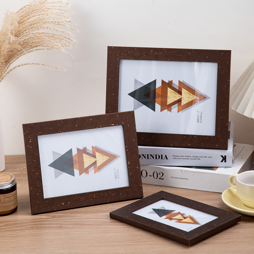 ps eco-friendly photo frame stand: 10*15cm, 13*18cm, 20*25cm, 30*40 photo frames Item Picture