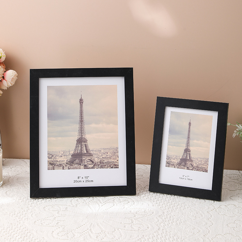 简约木质MDF相框摆台A2 A3 A4 A5照片墙挂墙 13*18cm 10*15cm摆台