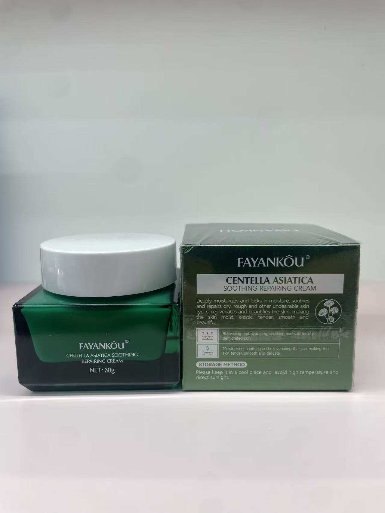 FAYANKOU积雪草舒缓修护面霜（外文版）60g面霜批发详情2