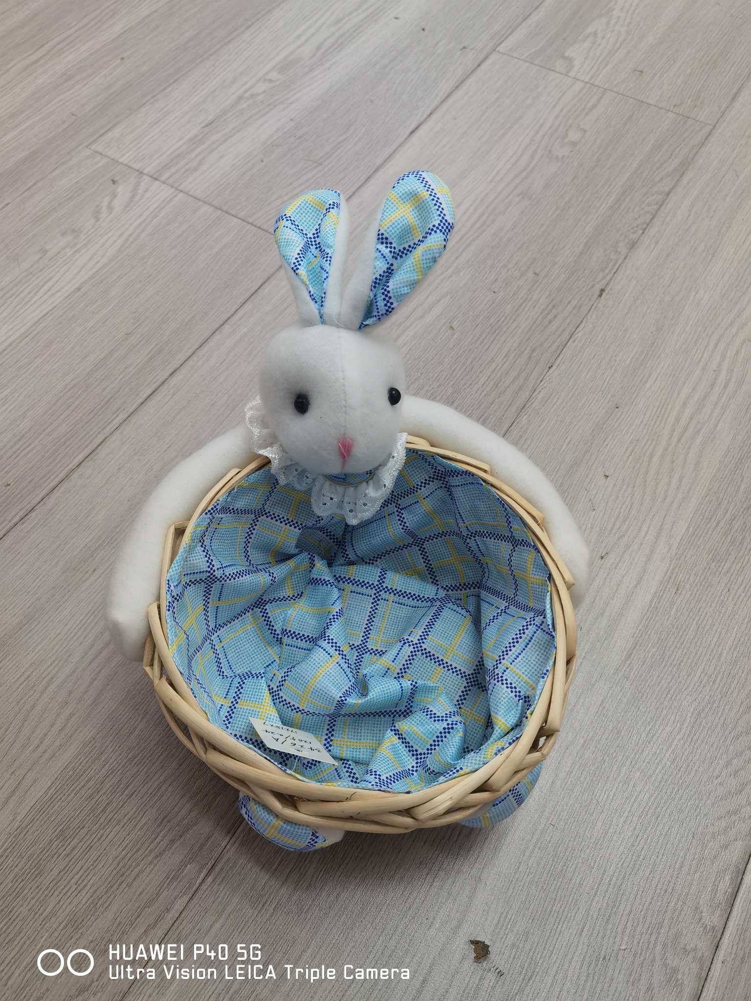 工艺品创意手工编织柳条筐兔子收纳篮桌面杂物遥控器钥匙扣
