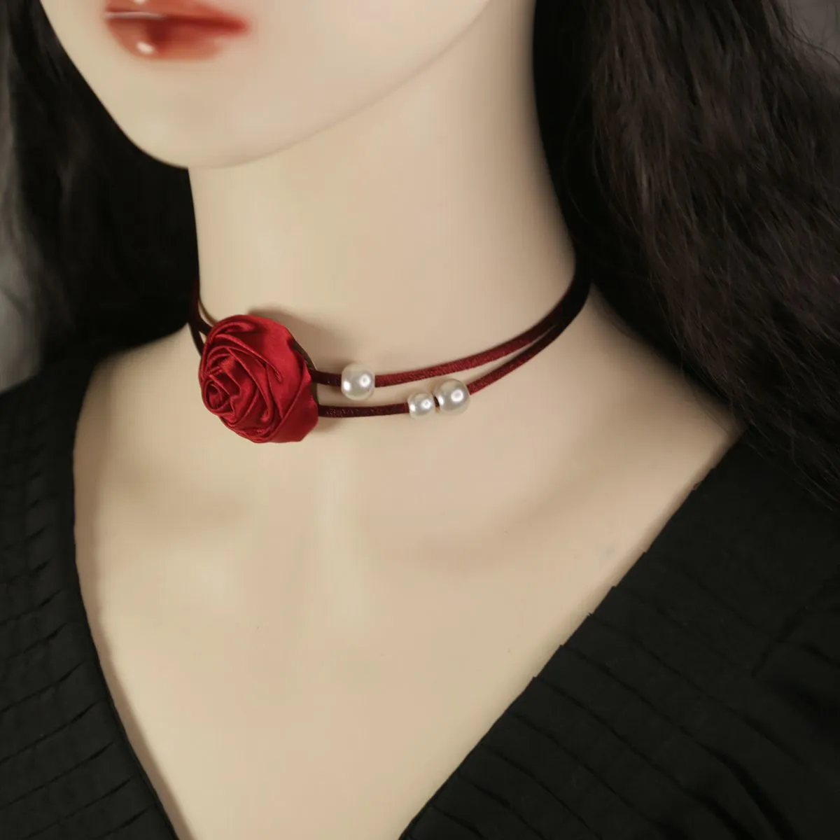 High-end necklace, flower collarbone neck chain, choker neck accessory, charming collar, new Internet celebrity collar, high-end necklace, flower collarbone neck chain, choker neck accessory, charming collar, new Internet celebrity detail image 11