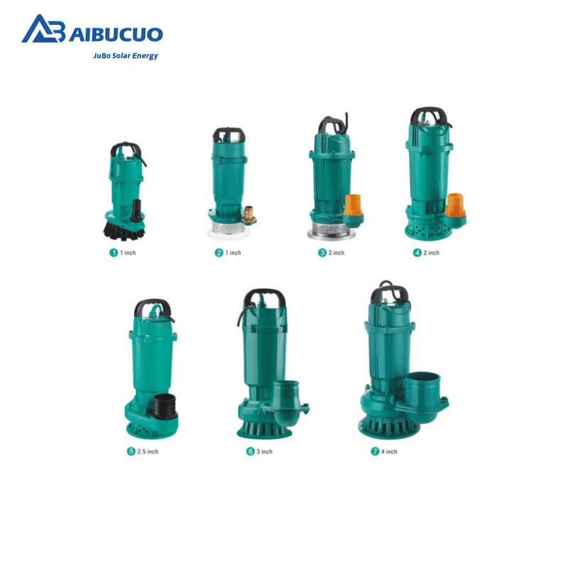 AIBUCUO Jubo DC brushless cutting sewage pump, solar irrigation pump, stainless steel pipe submersible pump ZWQ details Picture