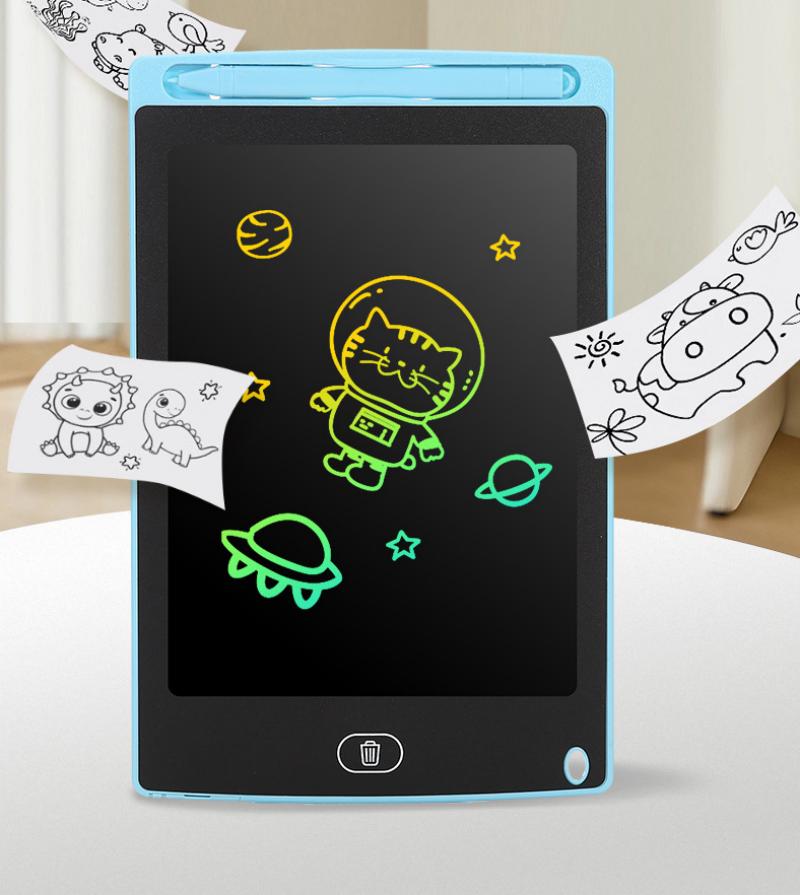 8.5寸儿童绘画玩具LCD护眼画板 涂鸦手写板 塑料磁性彩屏 蓝色