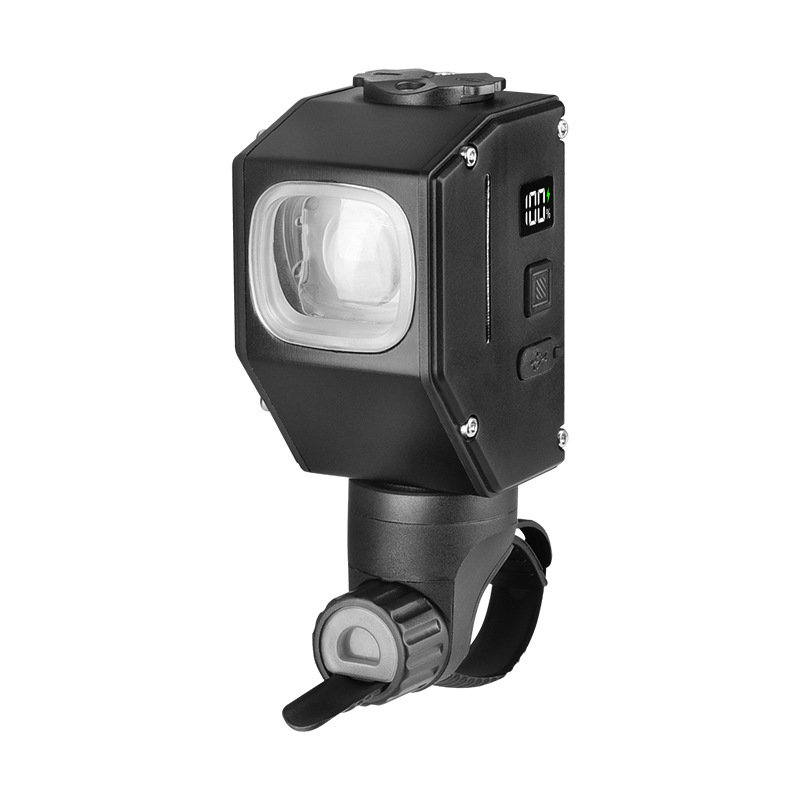 Outdoor large floodlight bicycle headlight digital display portable and easy to disassemble and assemble mountain light cycling greening Keen hanging bike light Item Picture
