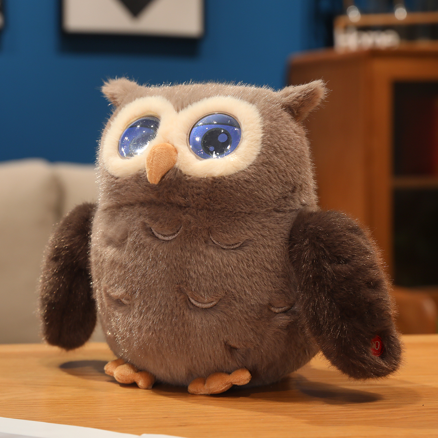 Plush creative cartoon doll brooch, Star Delu, Daphne Bear, Tony Cat, Lina Belle doll head, decorative accessories, AI intelligence Specification image