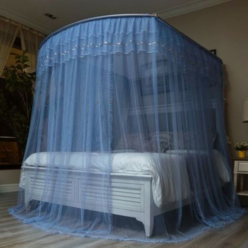 厂家批发1908款U型伸缩杆钓鱼竿蚊帐防蚊