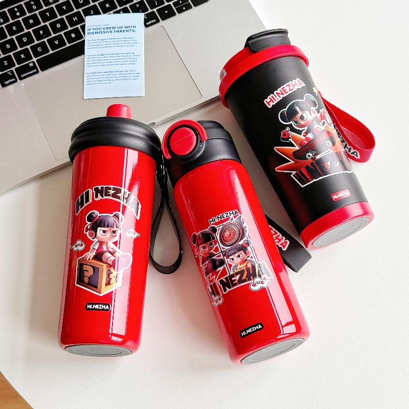 TinkerTot,NeZha保温杯水杯四件套,内316外304,冬日精选水杯保温详情2