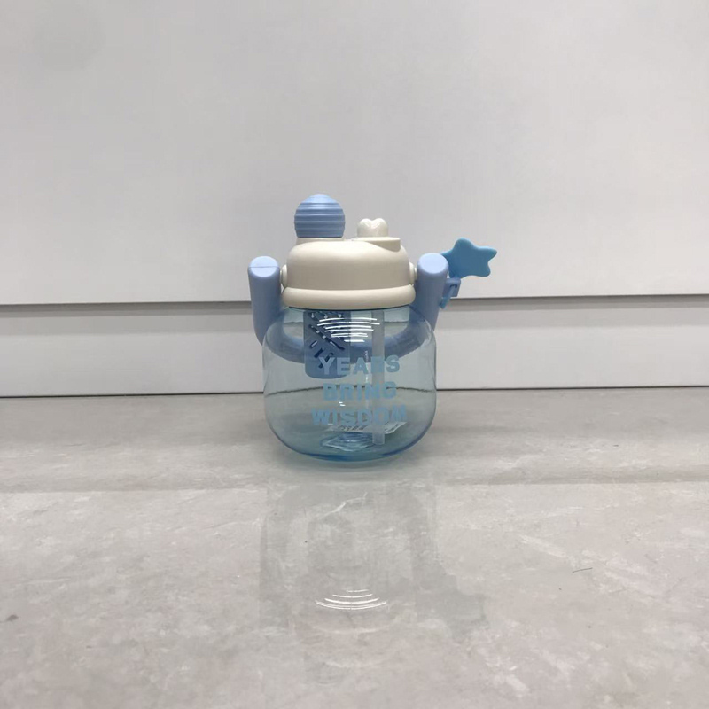 萌趣星星儿童吸管水杯 防漏便携宝宝学饮杯 卡通造型幼儿园喝水杯详情2