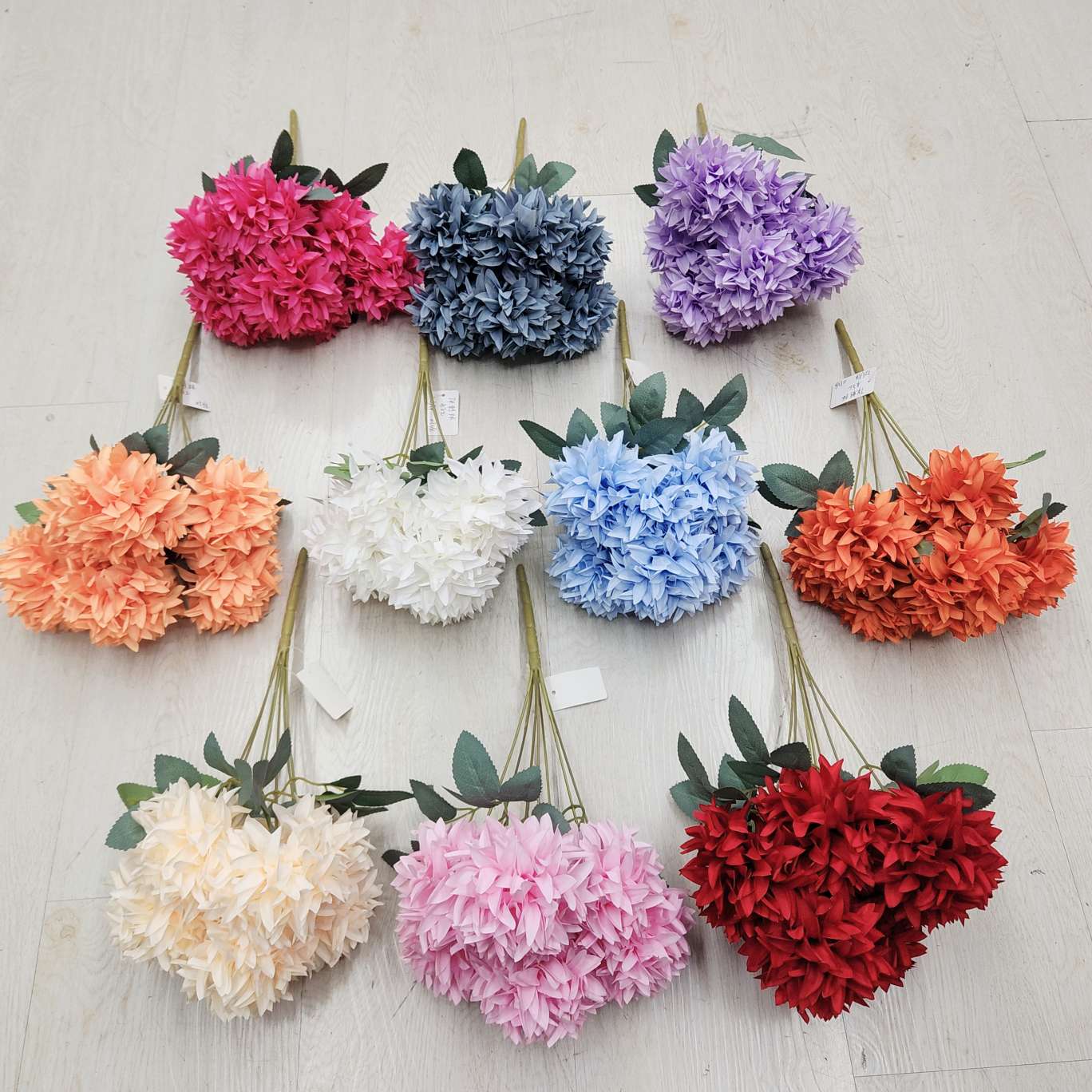 7 spined balls, office simulation garden rose poles, torches, carnival night guides, electroplated crochet flower bouquets, decorative items