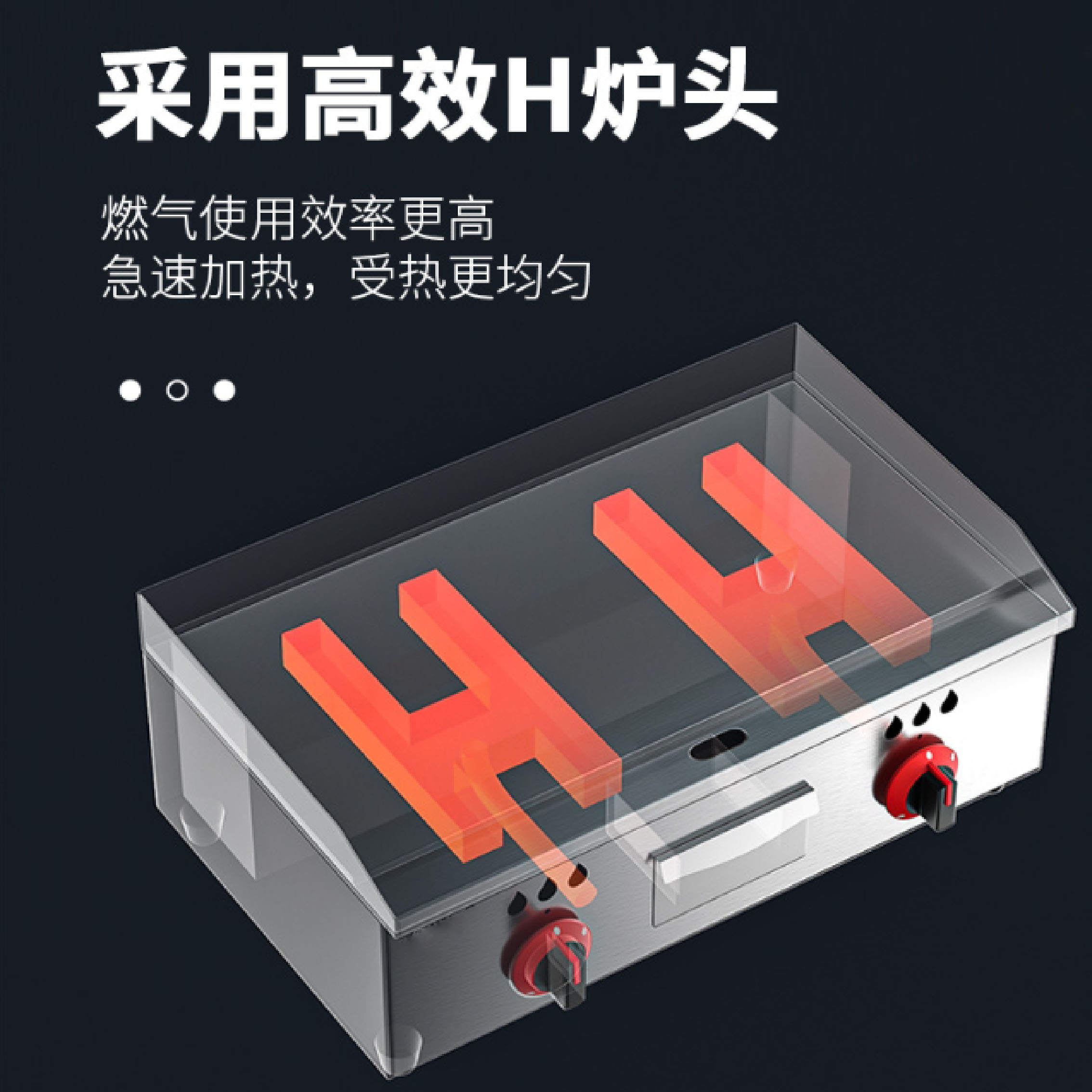 Factory direct sales of electric and gas grills, thickened grilling plates, energy-saving and gas-saving grills for grilling squid and skewers Item Picture