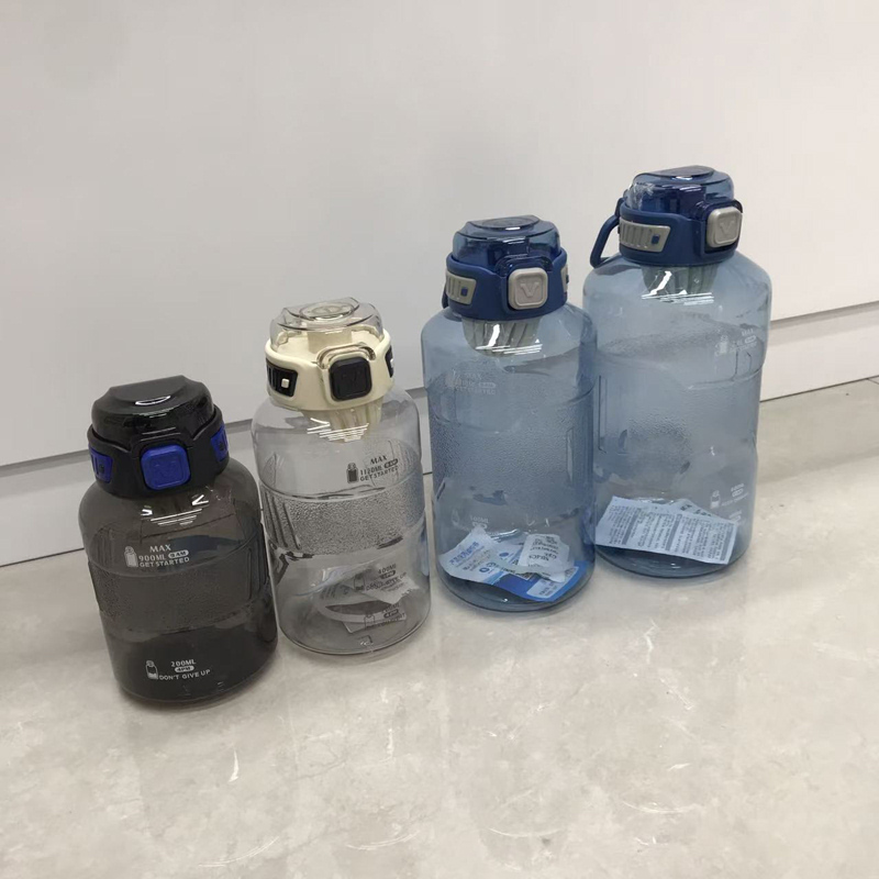 大容量运动水杯 便携提手吸管水壶 户外健身防漏随手杯详情4