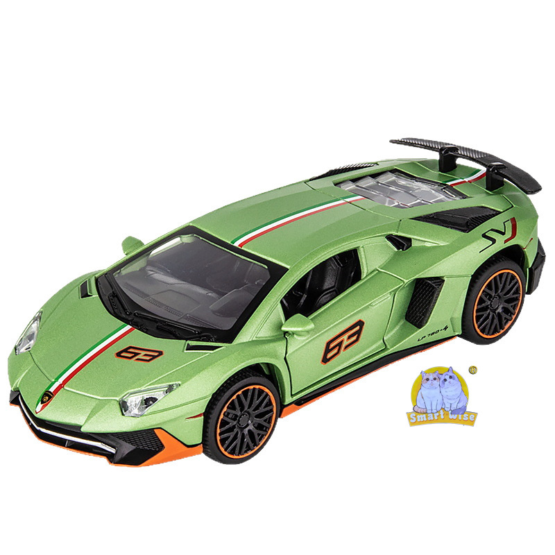 "1; Wholesale of 32 Lanbo LP780 alloy car models, simulation sports cars, racing cars, boys' and children's toys, collectibles and ornaments Item Picture