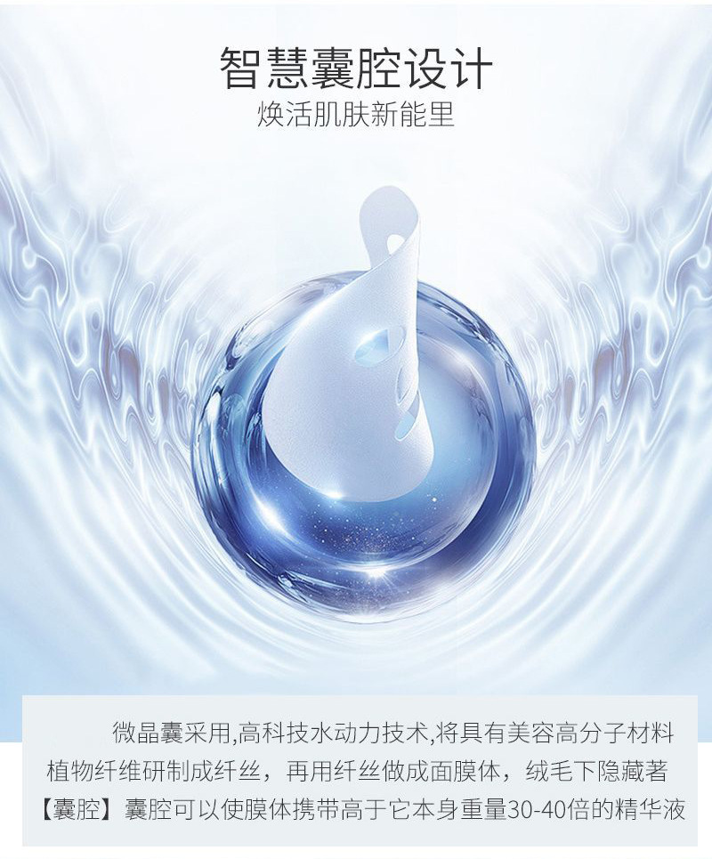 Plant fiber textured water thread mask hydrates, moisturizes, nourishes the skin, brightens the skin, reduces wrinkles, and rejuvenates the skin with hyaluronic acid Application Scenario