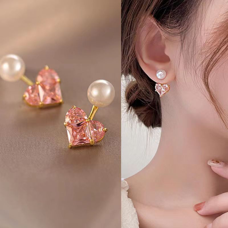 时尚烧焊锆石耳环耳饰简约个性耳环女气质百搭饰品耳饰品烧焊锆石耳环