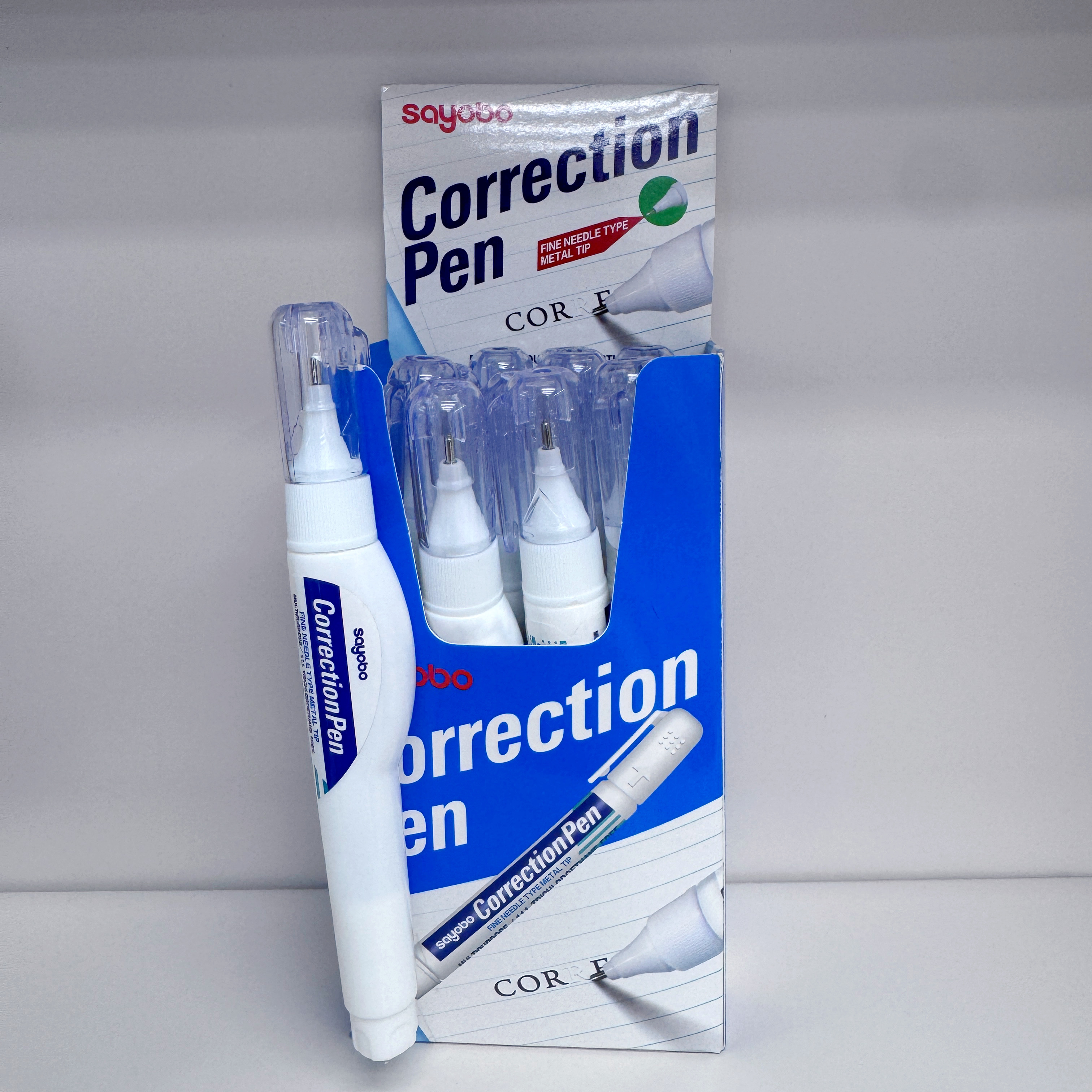 YB-505 high-quality English version correction fluid 8ml, factory direct sale for students Specification drawing