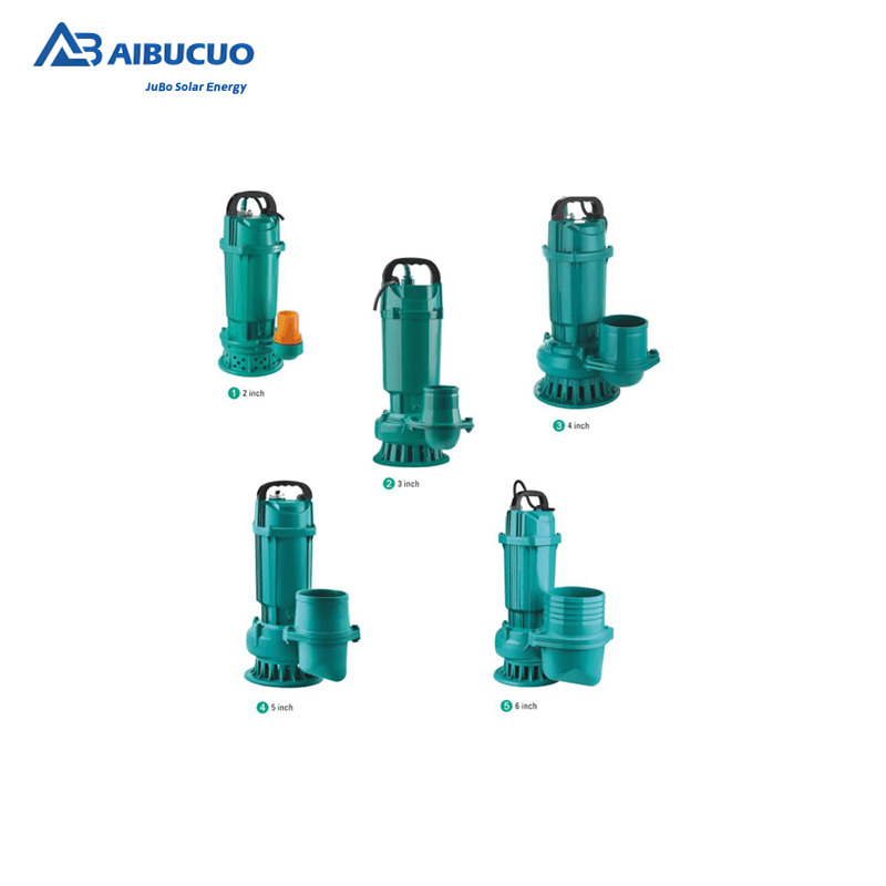 AIBUCUO Jubo DC brushless cutting sewage pump, solar irrigation pump, stainless steel pipe submersible pump, high-flow DC brushless pump series Item Picture
